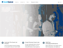 Tablet Screenshot of guestqueue.com
